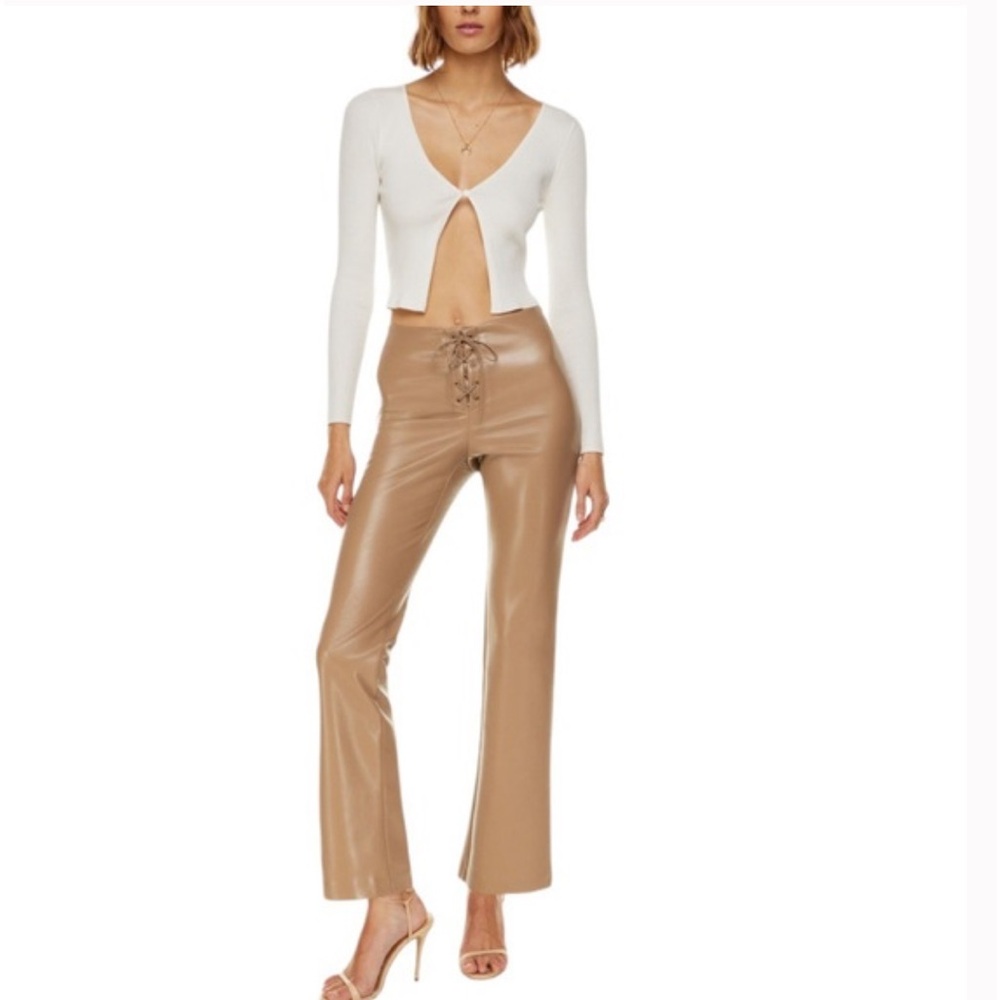 WILFRED Elementary Vegan Leather
Pants in Constant Camel